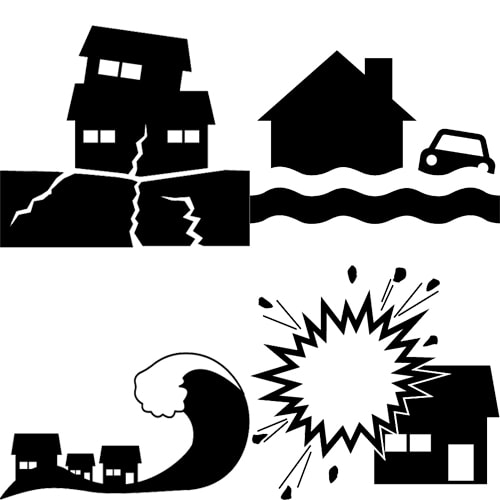 地震特約をセットすると、地震、噴火による火災のほか水災害にも対応できるようになります 地震特約をセットすると、地震、噴火による火災のほか水災害にも対応できるようになります